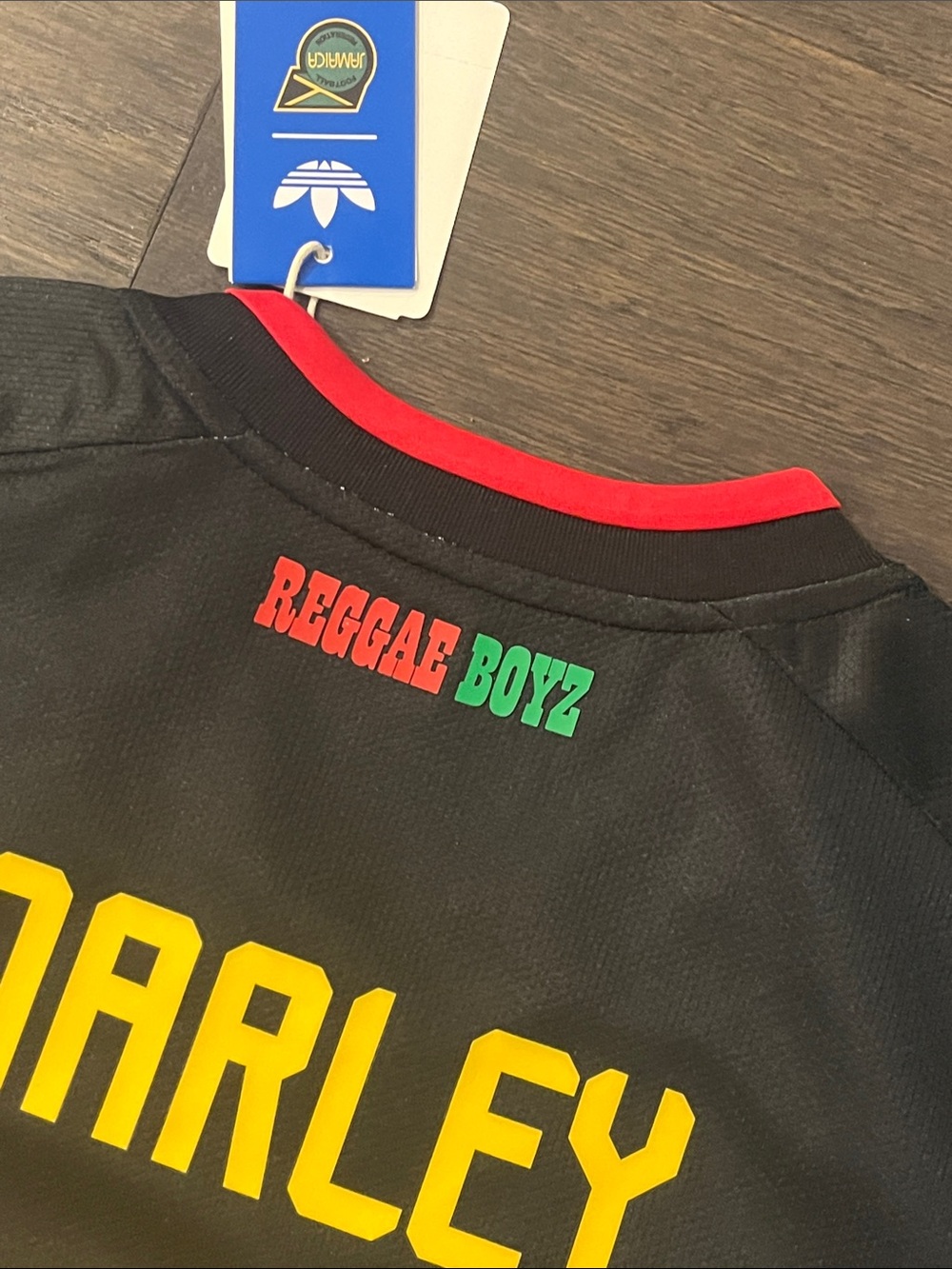 Adidas Jamaica Football is Freedom Bob Marley Reggae Boyz Soccer Jersey Men’s L - Picture 8 of 13